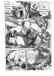 anal black_and_white build_tiger comic feline furry gamma-g gay male monochrome muscles no_humans penis tiger translated woo_long