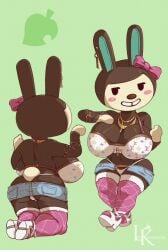 animal_crossing anthro carmen_(animal_crossing) female female_only leokingdom rabbit solo solo_female tagme