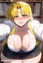 ai_generated asia_argento bending_over big_breasts big_breasts breasts_bigger_than_head busty curvaceous female high_school_dxd huge_breasts large_breasts patreon patreon_url patreon_username sinderellaart tease teasing thick voluptuous voluptuous_female