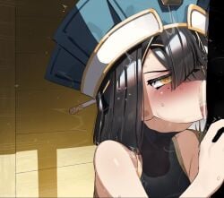 animated big_penis blowjob cum cum_in_mouth cum_inside cum_on_tongue cumming_in_mouth deepthroat female heart-shaped_pupils mizumizuni no_sound short_hair swallowing_cum tagme video xu_fu_(fate)