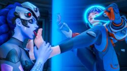 3d dais1984 foot_fetish juno_(overwatch) overwatch tagme widowmaker