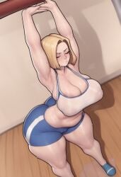 absurd_res absurdres aesthetic ai_assisted ai_generated android_18 areola areola_bulge areola_peek areola_slip areolae areolae_peeking areolae_slip ass ass_focus bare_thighs big_areola big_ass big_breasts big_hips big_nipples big_pussy big_thighs booty_shorts breasts child_bearing_hips curvaceous curvaceous_body curvaceous_female curvaceous_figure curvaceous_hips curves curvy curvy_body curvy_female curvy_figure curvy_hips curvy_thighs dragon_ball dragon_ball_super dragon_ball_z erect_nipples exposed_nipples exposed_pussy exposed_thighs gym gym_clothes gym_clothing gym_shorts gym_uniform hard_nipples hi_res high_quality high_resolution hips huge_ass huge_breasts huge_hips huge_nipples huge_pussy huge_thighs kamixxx large_ass large_breasts large_hips large_thighs massive_hips massive_thighs nipples puddle puffy_areola puffy_areolae puffy_nipples puffy_pussy pussy pussy_juice pussy_juice_drip pussy_lips pussy_peek shaded soft_breasts soft_shading sports_bra stylized sweat sweatdrop sweating sweaty sweaty_ass sweaty_body sweaty_breasts sweaty_butt sweaty_legs sweaty_thighs thick thick_body thick_female thick_hips thick_thighs thighs thunder_thighs visible_nipples voluptuous voluptuous_body voluptuous_female voluptuous_figure voluptuous_girl voluptuousness wet_pussy wide_ass wide_hips wide_thighs