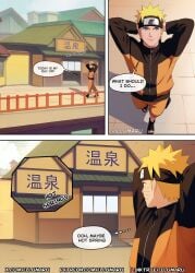 1boy 1girls 2024 abs ai_generated comic detailed doujinshi english_text hi_res hot hot_spring illumaru manga naruto naruto_(series) naruto_shippuden sound_effects stable_diffusion text uzumaki_naruto water webcomic