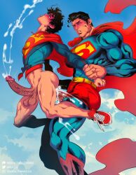 2boys anal anal_sex ass big_penis boner butt clark_kent cum cum_in_ass cum_inside cumming cumming_from_anal_sex cumming_together cumming_while_penetrated cumming_while_penetrating dc dc_comics dilf erect_penis erect_while_penetrated erection father_and_son flying foreskin gay handsfree_ejaculation hard_on horny_male huge_cock incest jon-el jonathan_kent justthemeat/meat2go kal-el male male_only muscles muscular muscular_male penis pleasure_face prostate_orgasm retracted_foreskin size_difference superboy superboy_(jonathan_kent) superhero superman superman_(clark_kent) superman_(series) teen_boy thick_thighs tongue_out uncircumcised veiny_penis