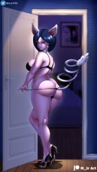 1girls ass breasts cosplay curvy glameow_(cosplay) high_heels johanna_(pokemon) m_jr_art mature milf mother pokemon pokemon_(cosplay) pokemon_dppt short_hair voluptuous