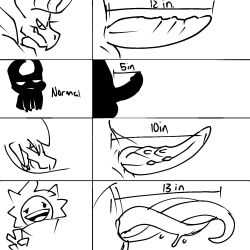 animal_genitalia animal_penis measurements monochrome penis penis_chart penis_size_chart sketch snappy_snaz tentacle tentacle_penis text uncensored