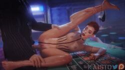 1boy 1boy1girl 1girl1boy 1girls 3d 3d_animation animated animated_gif aurore_cassel black_lipstick breasts casino casino_chip casino_table cd_projekt_red cyberpunk_2077 cyberpunk_2077:_phantom_liberty feet female female_penetrated foot_up fully_clothed_male gif hetero kaisto keg_up legs legs_up male/female male_penetrating male_penetrating_female medium_breasts missionary_position naked on_side one_leg_up penis_in_pussy realistic red_hair sex short_hair skinny slim small_breasts straight straight_sex toned toned_female vaginal vaginal_penetration vaginal_sex