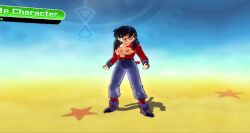 3d adult aged_up animated belt black_hair dragon_ball dragon_ball_gt dragon_ball_xenoverse dragon_ball_z female_saiyan fingerless_gloves fur game_mod gloves grown_up headband jeans looking_at_viewer mod monkey_tail muscular_female pan_(dragon_ball) primate red_fur saiyan saiyan_girl showcase sneakers spanish spanish_text super_saiyan_4 tagme tail topless video warrior what_if yellow_eyes