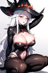 ai_generated arm_up arms_up big_breasts big_thighs cambionai lady_death sweat sweatdrop sweating sweaty sweaty_body thick_thighs white_hair