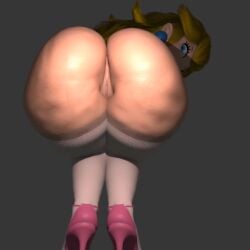 1girls 2023 3d animated ass ass_focus ass_jiggle big_ass bouncing_ass cellulite female female_only huge_ass jiggling_ass jojomingles looking_at_viewer looking_back looking_down mario_(series) nintendo no_sound nude princess_peach tagme twerking video