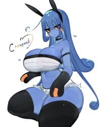 ass big_ass big_breasts big_thighs blue_body blue_eyes blue_hair blue_skin breasts bunny_ears croagunk gigantic_ass gigantic_thighs huge_ass huge_breasts huge_thighs long_hair pokémon_(species) pokemon pokemon_(species) shirt short_hair tagme thick_hips thick_thighs thighhighs thighs toge77789 togetoge