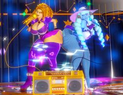 3d 3d_(artwork) adagio_dazzle big_ass big_breasts fishnets friendship_is_magic gigantic_ass gold_boombox_(prevence) high_heel_boots high_heels my_little_pony prevence trixie_(mlp) trixie_lulamoon trixie_lulamoon_(eg)