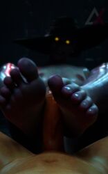 1boy 3d alcina_dimitrescu ashorix ass barefoot big_ass big_feet big_female big_penis big_thighs breasts feet female foot_fetish footjob glowing_eyes male/female naked nude pov pussy resident_evil resident_evil_8:_village soles tagme toes video yellow_eyes