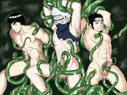 3boys anal black_hair boner bottomless boy_rape brown_hair clothing cum cum_on_balls cum_on_body cum_on_lower_body double_anal double_insertion eddy318 erection gray_hair green_tentacles grey_hair hatake_kakashi insertion male male_nipples male_only male_rape_victim male_urethral_insertion malesub might_guy multiple_boys multiple_insertions multiple_penetration muscle muscles naked naruto nipple_pinch nipple_poke nipple_tweak nippleplay nipples nodules non-human_rapist nude penis precum rape restrained sarutobi_asuma spread_legs struggle struggling suspension sweat tentacle tentacle_on_male tentaclejob torn_clothing uncensored undressing urethral_insertion yaoi