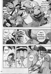 anal anthro build_tiger buttertoast comic feline fur furry gamma-g gay male manga masturbation muscles oral penis tiger translated