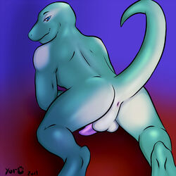 back_turned furry furry_only gay lizard male no_humans penis scalie yorutime