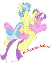 anthro anus ass breasts equine female female_only friendship_is_magic horse mrfatcakes multiple_females my_little_pony nipples nude nurse nurse_coldheart nurse_sweetheart pussy yuri