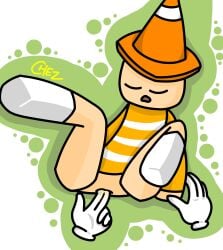 blocky_body chez-arts closed_eyes fingering juices open_legs open_mouth roblox roblox_avatar robloxian sleeping tagme traffic_cone