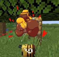 anal anal_sex ass_focus bee bee_(minecraft) bee_girl big_ass big_penis casual casual_nudity female huge_ass huge_cock japansadface minecraft nude penetration penis public public_nudity sex shortstack small_but_hung small_dom_big_sub stuck zoophilia