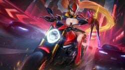 1girls breasts female female_only irithel_(mobile_legends) long_hair mobile_legends mobile_legends:_bang_bang naked nipples nude nude_female orange_eyes orange_hair pussy quwwing solo