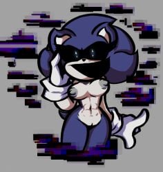 furry girl just_thenia mdp_(thenia) naked naked_female solo_female sonic.exe_(creepypasta) sonic.exe_(series) suggestive tits_out