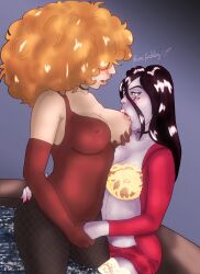 big_breasts breast_sucking enemies_to_lovers lesbian_couple powerpuff_girls sara_bellum sedusa yuri