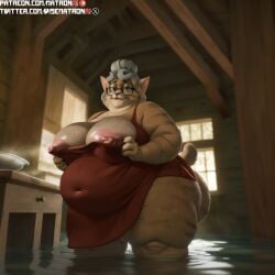 1girls 4k ai_generated anthro areola areolae aunt aunt_polly bbw belly belly_button big_areola big_belly big_breasts big_nipples breasts cellulite dress fat feline furry gilf glasses granny grey_hair hyper_breasts large_breasts looking_at_viewer matronai_(artist) mature mature_female mature_woman mostly_nude navel nipples obese old older_female overweight overweight_female patreon patreon_username pinup red_dress stable_diffusion sweat tail thick_thighs tom_sawyer_(2000_film) twitter_username wide_hips wrinkles