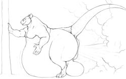 anthro anus balls big_anus big_balls eyewear fart genitals huge_anus huge_balls hyper hyper_anus hyper_genitalia male mammal murid murine obese obese_anthro overweight overweight_anthro puffy_anus raised_tail rat rodent solo tail vincent_(artist)