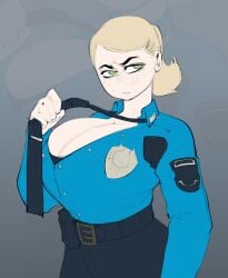 2023 big_breasts blonde_female breasts_bigger_than_head clothed five_nights_at_freddy's five_nights_at_freddy's_(film) light-skinned_female mr_fuga scottgames security_guard thick_thighs vanessa_shelly