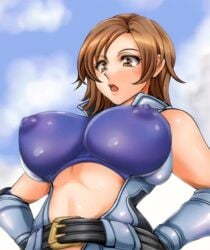 10s 1girls 2010s 2d_animation 60fps 60fps_upscale animated bandai bandai_namco bangs bare_shoulders big_breasts blue_crop_top blue_jumpsuit blue_sky breast_bulge breast_expansion breast_press breasts brown_eyes brown_eyes_female brown_hair brown_hair_female bursting bursting_breasts bursting_out_of_clothing cloud clouds cloudy_sky crop_top day daytime edited female female_focus female_only gigantic_breasts hands_on_hips high_collar huge_breasts human idle-animal interpolated jumpsuit kazama_asuka large_breasts light-skinned_female light_skin matching_hair/eyes matching_hair_and_eye_color matching_hair_and_eyes mp4 namco no_sound open_mouth outdoors resized see-through see-through_clothing see-through_top short_hair shorter_than_10_seconds shorter_than_30_seconds side_panel sky sleeveless solo solo_female standing surprised surprised_expression tekken tekken_5 tekken_5_dark_resurrection tight_clothing top_heavy top_heavy_breasts under_boob unzipped upscaled video wide_eyed