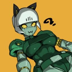 female hirundo_rustica hong_doo looking_at_viewer robo-fortune robot robot_girl skullgirls video_games