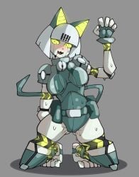 bayonetto blush female looking_at_viewer robo-fortune robot robot_girl skullgirls sweat video_games