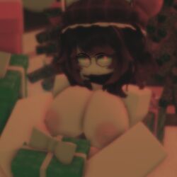 1girls 3d artist_request christmas female kitsu_takers roblox roblox_avatar robloxian source_request tagme