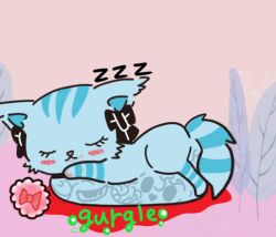 beatcats blood cat chelsea_(beatcats) cute digestion digestion_noises feral feral_only sanrio sleeping tagme vore