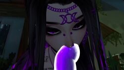 1futa 3d animated balls big_breasts black_hair blowjob deepthroat dildo futanari goth handjob nipples paizuri penis purple_eyes purple_hair self_upload sound stroking_penis tagme tattoo titjob video virtualahri vr vrchat