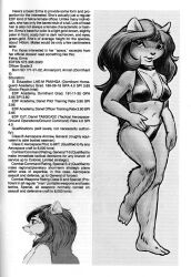 1980s 1985 albedo_(comic) anthro bikini breasts character_profile character_sheet cleavage clothed erma_felna felid feline female furry looking_at_viewer mammal navel profile_view scan standing steve_gallacci swimsuit swimwear text traditional_art traditional_drawing_(artwork) traditional_media_(artwork)