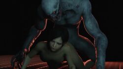 3d ada_wong animated human monster rape regenerator_(resident_evil) resident_evil sound tagme video wicked_guy_