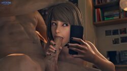 1boy 1boy1girl 1girls 3d 3d_(artwork) blowjob fellatio female female_focus hand_on_penis holding_phone life_is_strange male male/female max_caulfield oral oral_sex penis_in_mouth phone selfie sfmlover22 straight tagme teenage_girl teenager