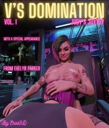 1futa 1girls 3d 3d_(artwork) 4k areolae big_penis blender blowjob breasts choker cock comic comic_cover cyberpunk cyberpunk_2077 deepthroat dickgirl english_text eros3d evelyn_parker futa_on_female futa_with_female futadom futanari green_hair hand_on_head hi_res huge_cock human humanoid judy's_joytoy judy_alvarez light-skinned_female light-skinned_futanari medium_breasts medium_hair naked nipples nude nude_futanari pink_hair self_upload short_hair sitting smiling spiked_collar tank_top tattoo tattoos v_(cyberpunk_2077) valerie_(cyberpunk_2077)