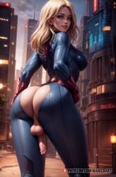 ai_generated ass captain_marvel flaccid from_behind futanari intersex marvel naikedart solo stable_diffusion