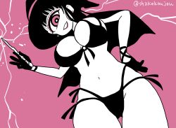 bikini cyclops cyclops_girl hitomi_sensei_no_hokenshitsu huge_breasts manaka_hitomi shake-o tagme witch witch_costume witch_hat