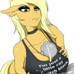 absurd_res animal_genitalia animal_penis anthro anthrofied applejack_(mlp) big_breasts boobjob breast_play breasts cleavage clothed clothing cum english_text equid equine equine_genitalia equine_penis erect_nipples erect_nipples_under_clothes eyebrows eyeshadow female friendship_is_magic genitals goth hasbro hi_res horse horse_penis horsecock large_breasts lip_piercing makeup male male/female mammal my_little_pony nose_piercing paizuri penis pony sex skyearts text titfuck titjob