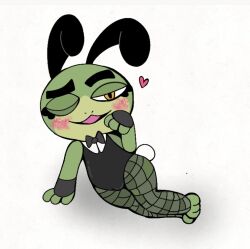 amphibian bulge bullfrog_(captain_laserhawk) bunnysuit male_only seductive_eyes