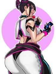 1girls artist_request ass ass_focus astraph big juri_han self_upload street_fighter street_fighter_6