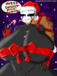 2022 big_breasts breasts candy_cane christmas classic_fnaf_2_marionette classic_fnaf_2_puppet five_nights_at_freddy's five_nights_at_freddy's_2 italianfoodman marionette_(fnaf) original_fnaf_2_marionette original_fnaf_2_puppet puppet_(fnaf) tagme