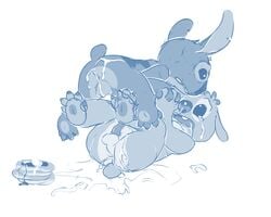 2boys alien ass color cum disney experiment_(lilo_and_stitch) fur furry furry_only gay lilo_and_stitch male male_only monochrome pancake penis reuben_(lilo_and_stitch) seth-iova sketch stitch_(lilo_and_stitch) yaoi