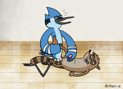 anthro furry gay male mordecai regular_show rigby rthur tagme