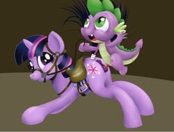 dragon equine friendship_is_magic my_little_pony ragingsemi spike_(mlp) straight_hair twilight_sparkle_(mlp) unicorn