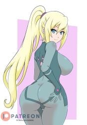 ass ass_focus female female_only metroid nintendo noboru samus_aran sideboob solo tagme zero_suit zero_suit_samus