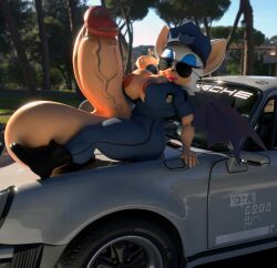 rouge the bat from porsche by kabalmystic